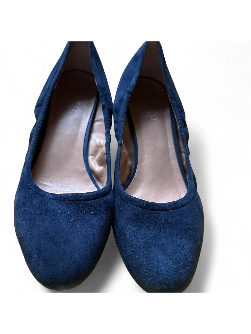 Franco Sarto Women's Navy and Blue Ballet-sho